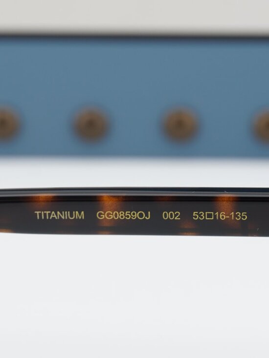 Gucci GG0859OJ 002 Oval Eyeglasses 53mm - Brown / Havana main image 10
